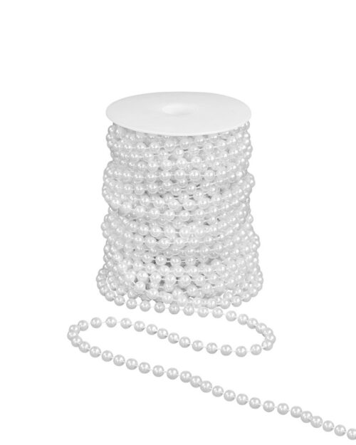 Sirag perle de plastic; decorarea legăturilor de flori, coroane, scaune, ambalare cadouri, aranjamente de nunta, floristica, aranjamente de craciun sau ca un lant