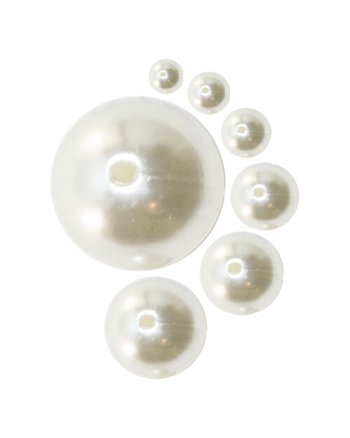 Perle plastic cu gaura pentru cusut; perle false; perle faux; perle de cusut; perle pentru cusut; imitatie perle de cusut; perle de plastic
