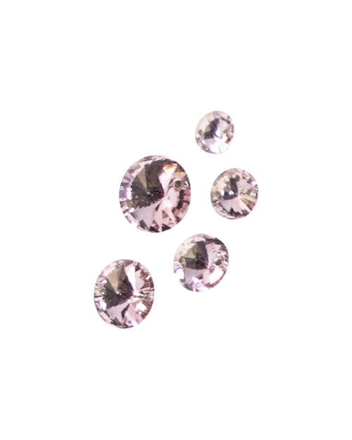 Pietre de cusut sticla rotunde - cristal; Pietre de cusut cristal rotunde; pietre de cusut rotunde; pietre cristal cu gauri; pietre sticla cu gauri; imitatie cristal de cusut; Pietre de cusut sticla rotunde Roz - cristal