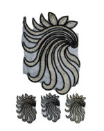 Dantela brodata DBR 23cm dantela brodata poliester Bumbac+pietre; Dantela brodata poliester+lurex; dantela brodata lurex DBR; dantela brodata; dantela poliester florala 7cm; dantela poliester; dantela florala; dantela din poliester cu fluturi; dantela poliester flori