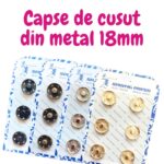 Capse de cusut la folie de 24 buc sunt dispozitiv de fixare cu prindere (numit și știft de presă) este o pereche de discuri interblocate, realizate dintr-un metal sau plastic .