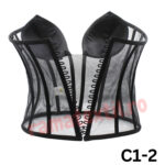 Corset complet cupe de sutien – Corsetul este creat pentru a accentua talia și pentru a oferi acea imagine de clepsidra dorită de fiecare reprezentantă a sexului frumos. Fiecare femeie are nevoie uneori de un corset. Sunt confortabilie și se modeleaza pe corp, se leaga cu snur la spate.