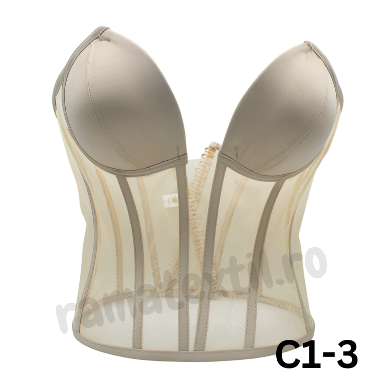 Corset complet cupe de sutien – Corsetul este creat pentru a accentua talia și pentru a oferi acea imagine de clepsidra dorită de fiecare reprezentantă a sexului frumos.