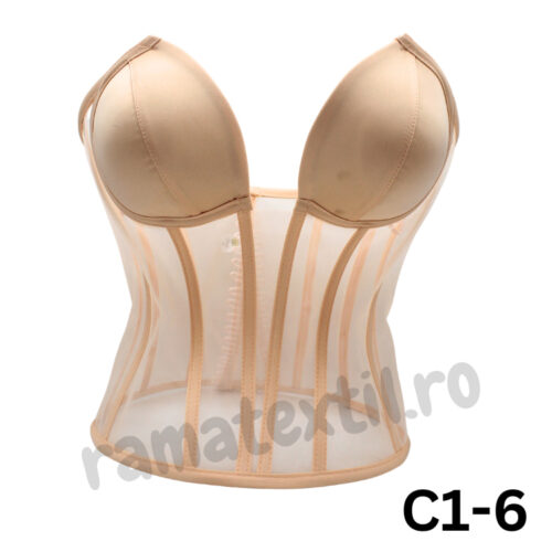 Corset complet cupe de sutien – Corsetul este creat pentru a accentua talia și pentru a oferi acea imagine de clepsidra dorită de fiecare reprezentantă a sexului frumos.