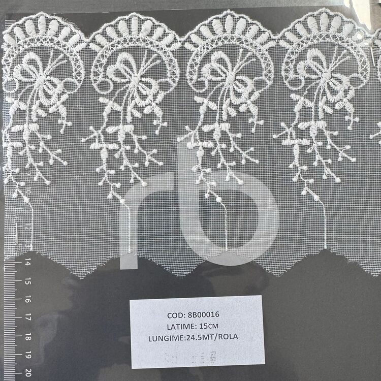 Dantelă brodată pe tulle – IVOAR