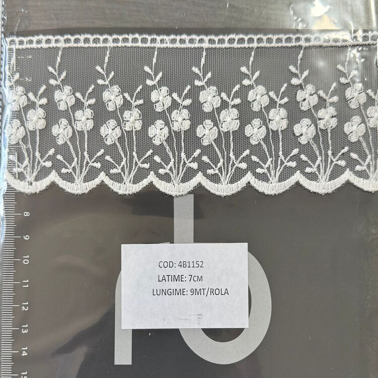 Dantelă brodată pe tulle – IVOAR