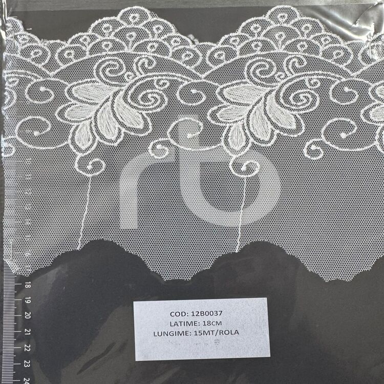 Dantelă brodată pe tulle – IVOAR