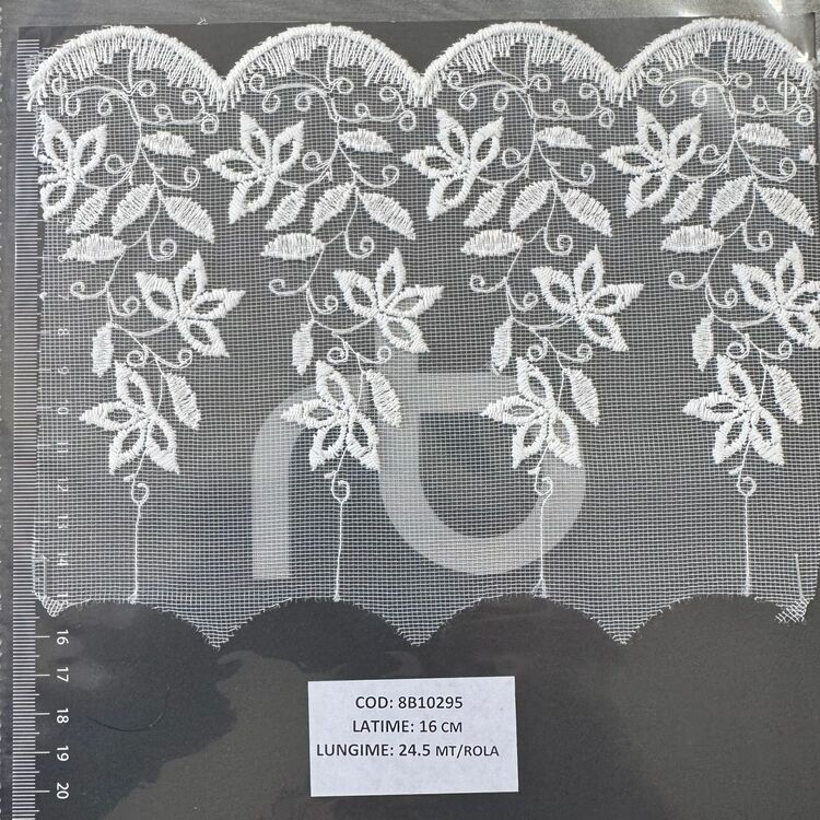 Dantelă brodată pe tulle – IVOAR