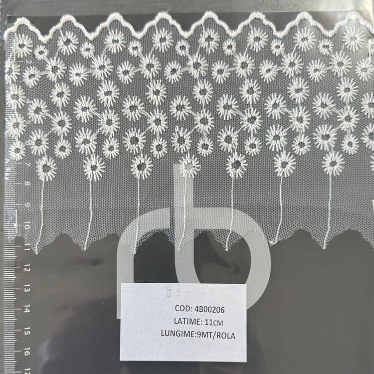 Dantelă brodată pe tulle – IVOAR