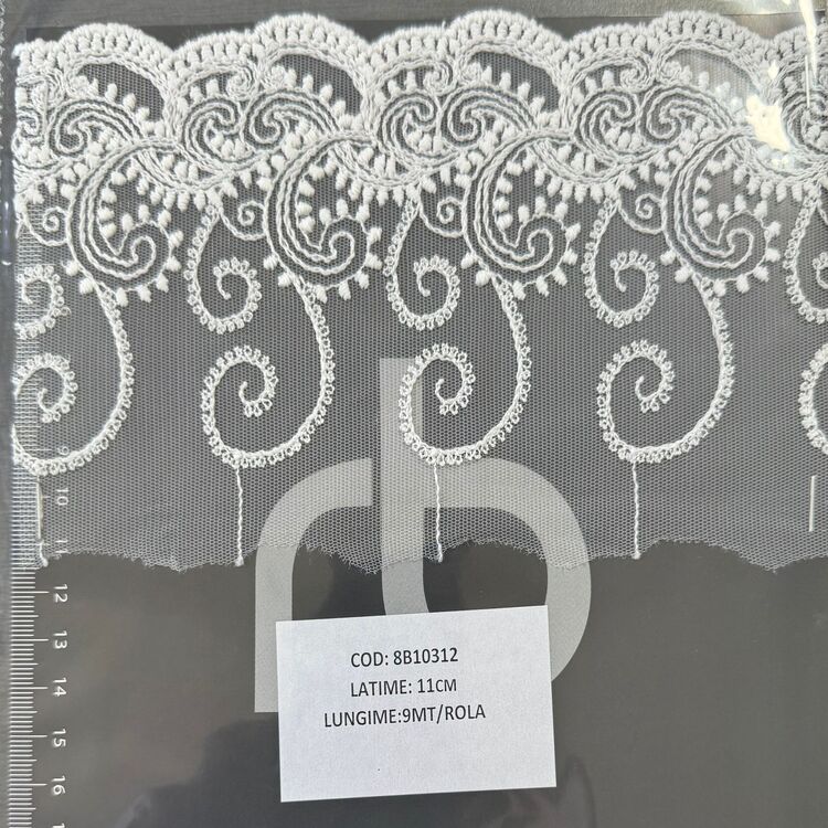 Dantelă brodată pe tulle – IVOAR