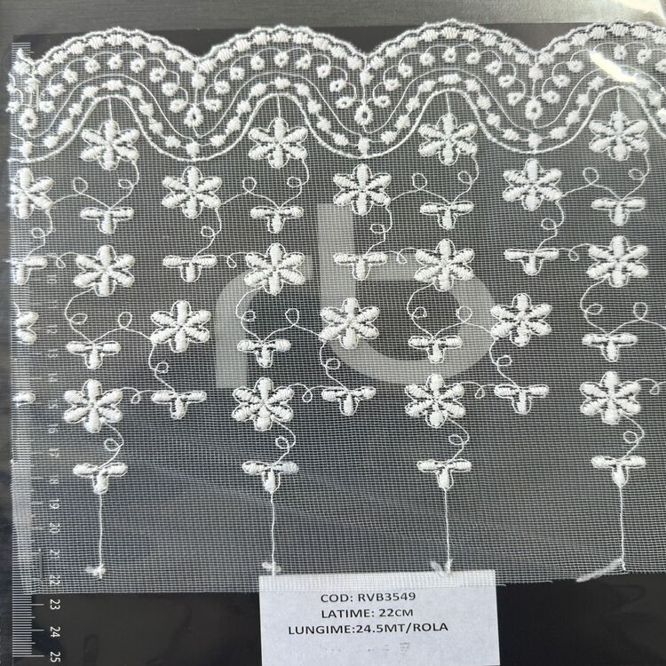 Dantelă brodată pe tulle – IVOAR