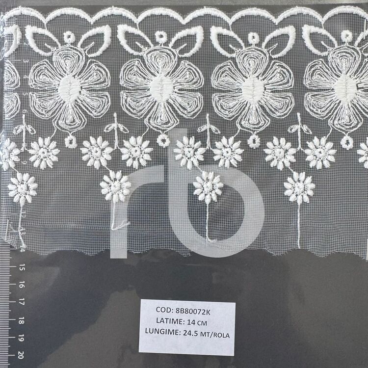 Dantelă brodată pe tulle – IVOAR