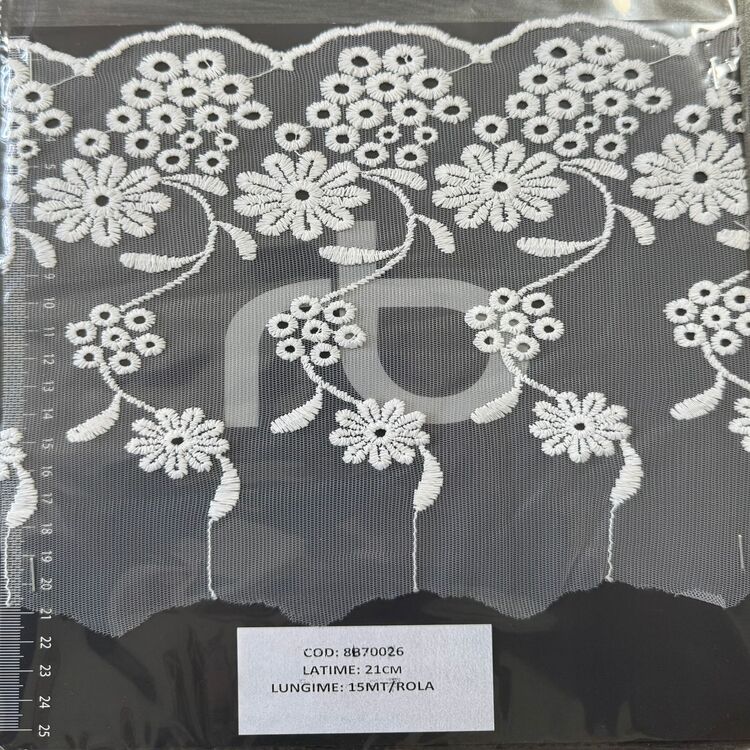 Dantelă brodată pe tulle – IVOAR