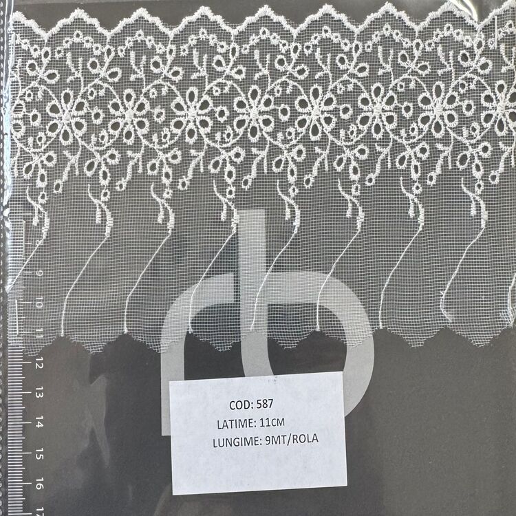 Dantelă brodată pe tulle – IVOAR