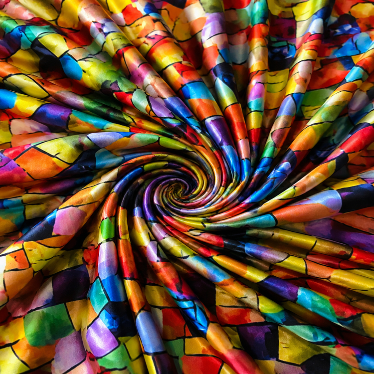 In imprimat mozaic multicolor