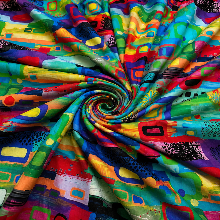 In imprimat abstract multicolor