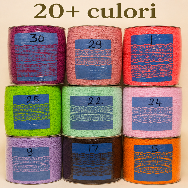 Bandă dantelată decorativă – lățime 4,5 cm | Rolă 270 m