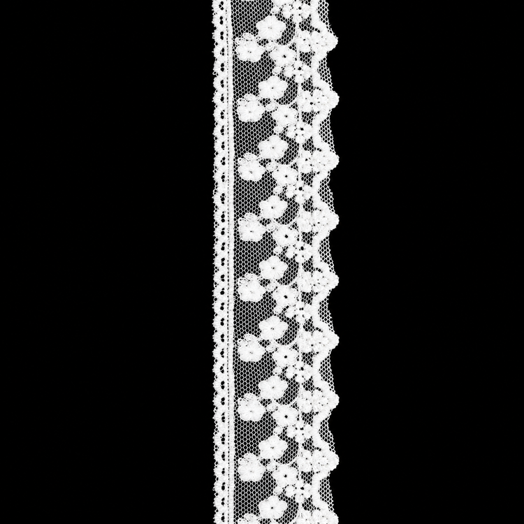 Dantelă Brodată pe Tulle – Lățime 4 cm