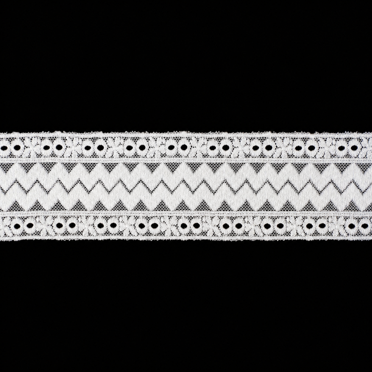 Dantelă Brodată pe Tulle – Lățime 5 cm