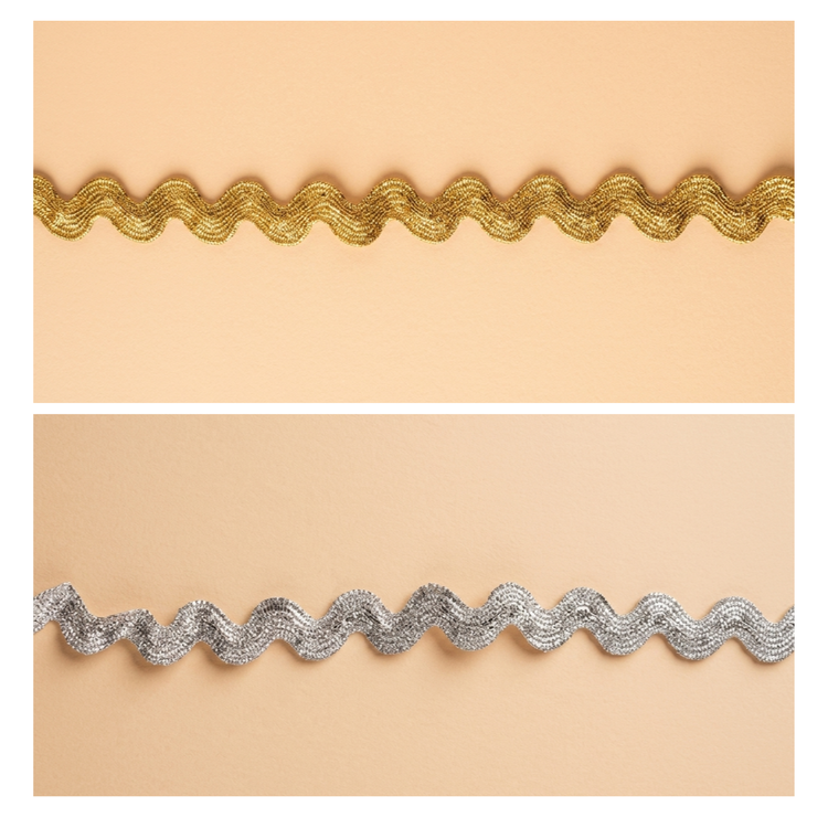 Pasmanterie Galon din Lurex Zig-Zag – Cod AT-289