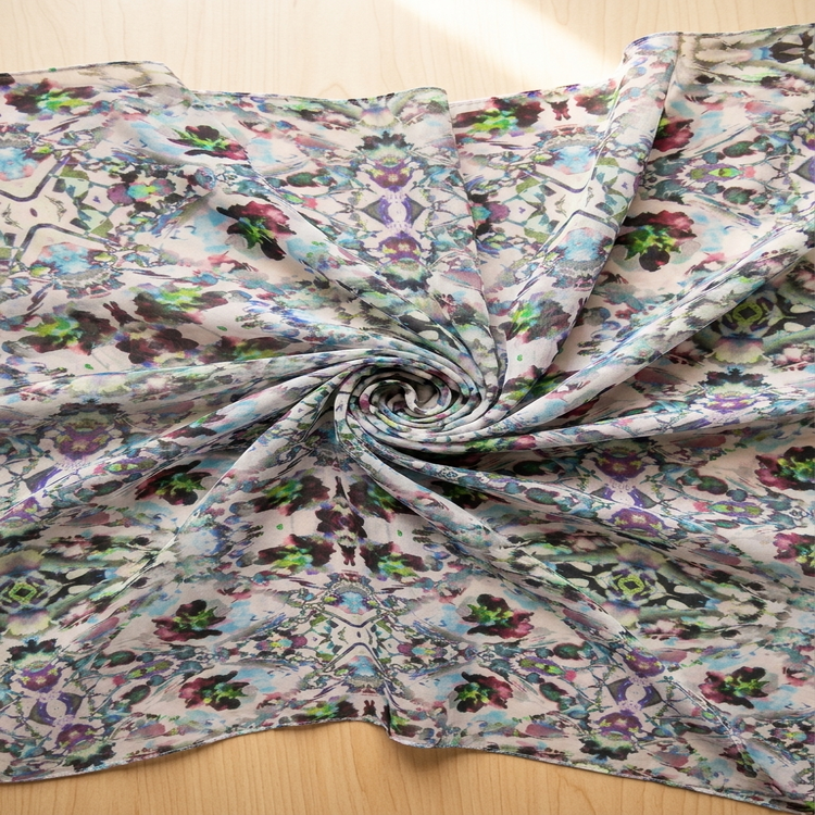 Voal Imprimat – Floral Artistic Multicolor