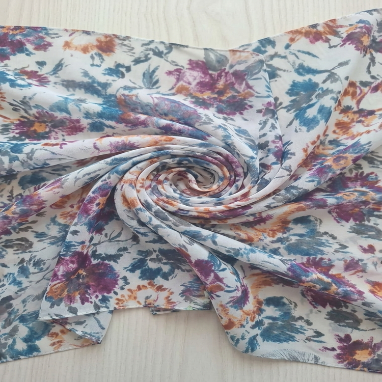 Voal Imprimat Floral – Multicolor